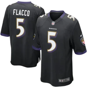 Youth Baltimore Ravens Joe Flacco Nike Black Alternate Game Jersey