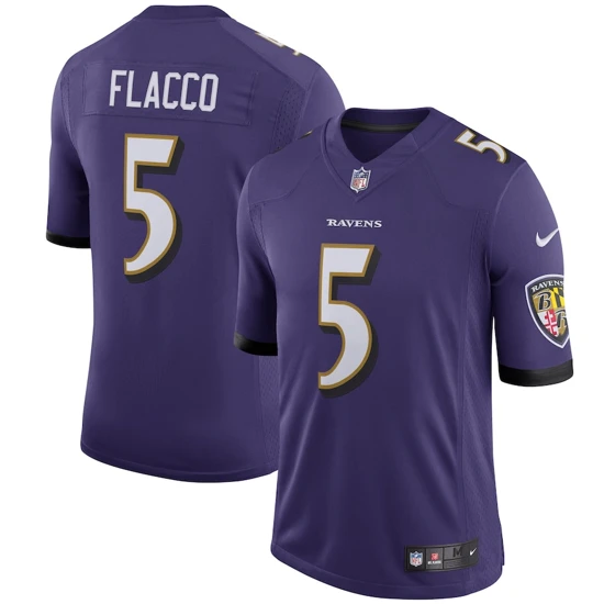 Youth Baltimore Ravens Joe Flacco Nike Purple Speed Machine Limited Player Jersey