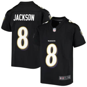 Youth Baltimore Ravens Lamar Jackson Nike Black Game Event Jersey