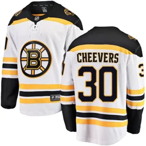 Youth Boston Bruins Gerry Cheevers 30 Breakaway White Fanatics Branded Away