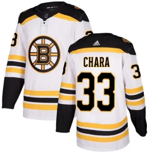 Youth Boston Bruins Zdeno Chara 33 Authentic White Away