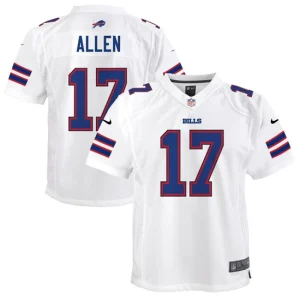 Youth Buffalo Bills Josh Allen Nike White Game Event Jersey