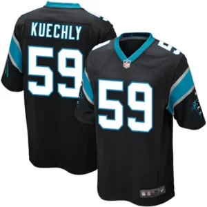 Youth Carolina Panthers Luke Kuechly Nike Black Team Color Game Jersey