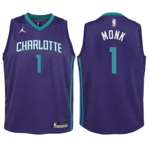 Youth Charlotte Hornets 1 Malik Monk Purple Swingman Jersey - Statement Edition