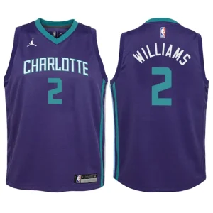 Youth Charlotte Hornets 2 Marvin Williams Purple Swingman Jersey - Statement Edition