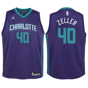 Youth Charlotte Hornets 40 Cody Zeller Purple Swingman Jersey - Statement Edition