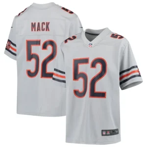 Youth Chicago Bears Khalil Mack Nike Silver Inverted Game Jersey