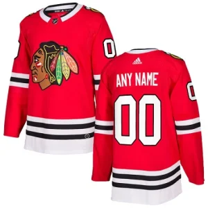 Youth Chicago Blackhawks Customized Home Red Authentic