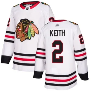 Youth Chicago Blackhawks Duncan Keith 2 Authentic White Away