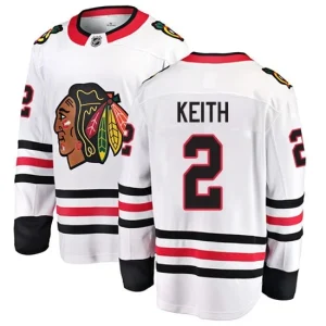 Youth Chicago Blackhawks Duncan Keith 2 Breakaway White Fanatics Branded Away