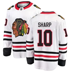 Youth Chicago Blackhawks Patrick Sharp 10 Breakaway White Fanatics Branded Away