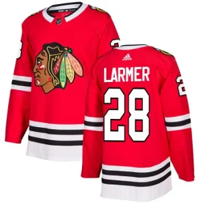 Youth Chicago Blackhawks Steve Larmer 28 Authentic Red Home