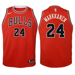 Youth Chicago Bulls 24 Lauri Markkanen Red Swingman Jersey - Icon Edition