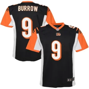 Youth Cincinnati Bengals Joe Burrow Nike Black Player Game Jersey