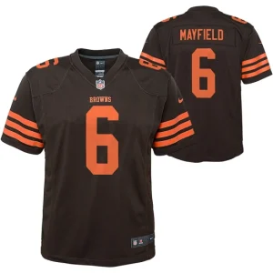 Youth Cleveland Browns Baker Mayfield Nike Brown Player Game Jersey