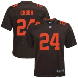 Youth Cleveland Browns Nick Chubb Nike Brown Alternate Game Jersey