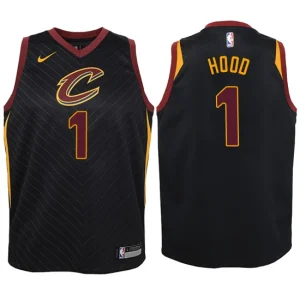 Youth Cleveland Cavaliers 1 Rodney Hood Black Swingman Jersey - Statement Edition