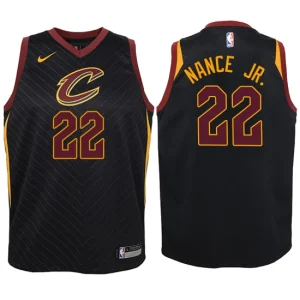 Youth Cleveland Cavaliers 22 Larry Nance Jr. Black Swingman Jersey-Statement Edition