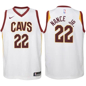 Youth Cleveland Cavaliers 22 Larry Nance Jr. White Swingman Jersey-Association Edition