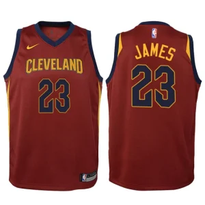 Youth Cleveland Cavaliers 23 LeBron James Maroon Swingman Jersey-Icon Edition