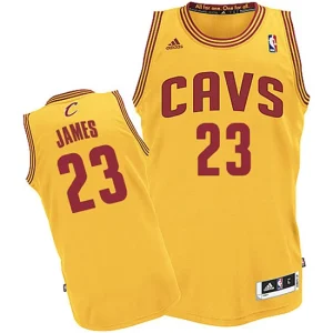 Youth Cleveland Cavaliers 23 Lebron James CAVS Revolution 30 Swingman Alternate Gold Jersey