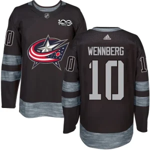 Youth Columbus Blue Jackets Alexander Wennberg 10 Authentic Black 1917-2017 100th Anniversary