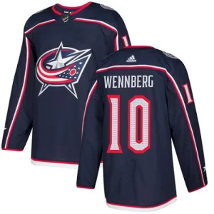 Youth Columbus Blue Jackets Alexander Wennberg 10 Authentic Navy Blue Home