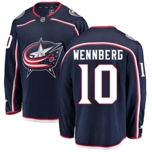 Youth Columbus Blue Jackets Alexander Wennberg 10 Breakaway Navy Blue Fanatics Branded Home