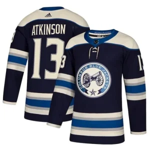 Youth Columbus Blue Jackets Cam Atkinson 13 2018-19 Navy Authentic