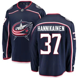 Youth Columbus Blue Jackets Markus Hannikainen 37 Breakaway Navy Blue Fanatics Branded Home