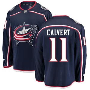 Youth Columbus Blue Jackets Matt Calvert 11 Breakaway Navy Blue Fanatics Branded Home