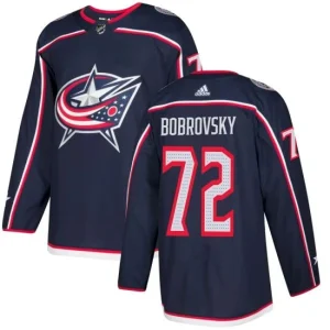 Youth Columbus Blue Jackets Sergei Bobrovsky 72 Navy Authentic