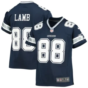 Youth Dallas Cowboys CeeDee Lamb Nike Navy Player Game Jersey