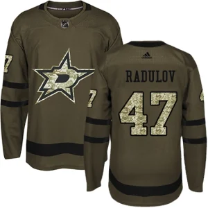 Youth Dallas Stars Alexander Radulov 47 Authentic Green Salute to Service