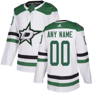 Youth Dallas Stars Customized Away White Authentic