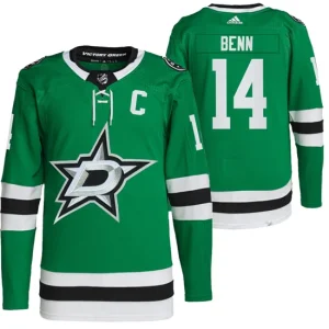 Youth Dallas Stars Jamie Benn 14 Home Green 2021-22 Primegreen Authentic