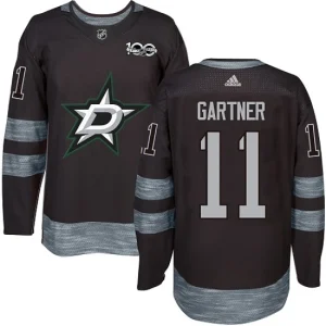 Youth Dallas Stars Mike Gartner 11 Authentic Black 1917-2017 100th Anniversary