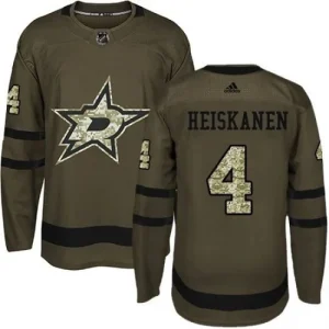 Youth Dallas Stars Miro Heiskanen 4 Camo Green Authentic