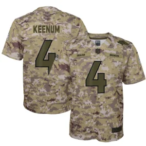 Youth Denver Broncos Case Keenum Nike Camo Salute to Service Game Jersey