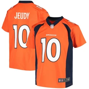 Youth Denver Broncos Jerry Jeudy Nike Orange Game Jersey