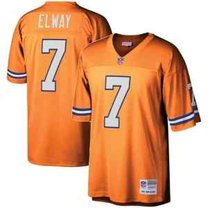 Youth Denver Broncos John Elway Mitchell & Ness Orange 1990 Legacy Retired Player Jersey