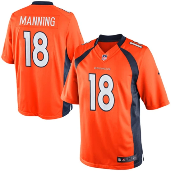 Youth Denver Broncos Peyton Manning Nike Orange Limited Jersey