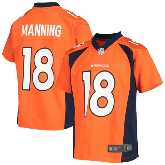 Youth Denver Broncos Peyton Manning Nike Orange Retired Player Game Jersey