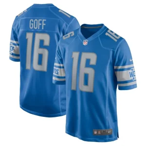 Youth Detroit Lions Jared Goff Nike Blue Game Jersey