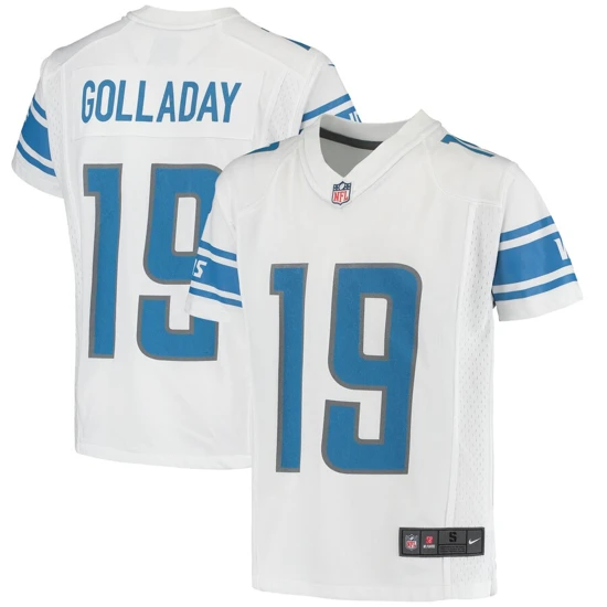 Youth Detroit Lions Kenny Golladay Nike White Game Jersey