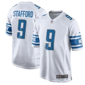 Youth Detroit Lions Matthew Stafford Nike White 2017 Game Jersey