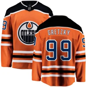 Youth Edmonton Oilers Wayne Gretzky 99 Breakaway Orange Fanatics Branded Home