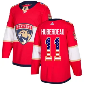 Youth Florida Panthers Jonathan Huberdeau 11 Authentic Red USA Flag Fashion