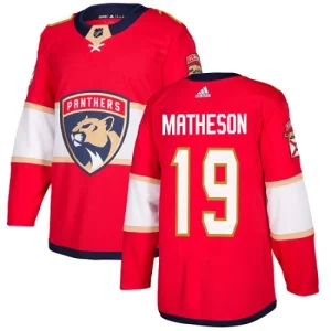 Youth Florida Panthers Michael Matheson 19 Authentic Red Home