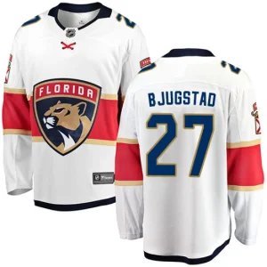 Youth Florida Panthers Nick Bjugstad 27 Breakaway White Fanatics Branded Away